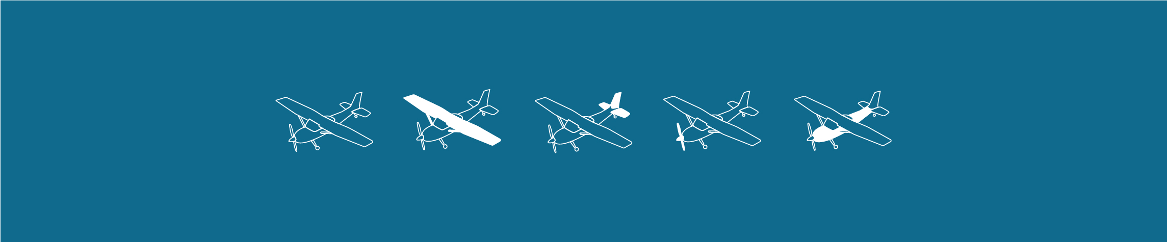 Ar plane app icons depicting different plane models